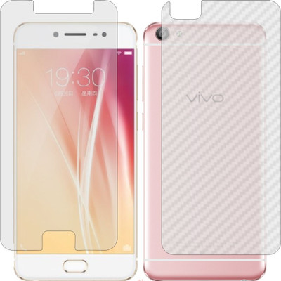 Mobling Front and Back Screen Guard for VIVO X7 (Front 9H Hardness Matte & Carbon Fiber Skin for Back)(Pack of 2)
