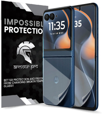 ArmourPro Front and Back Screen Guard for Motorola Razr 60 5G, Razr 60 5G, 4 Layer Unbreakable Membrane with Easy Installation(Pack of 1)