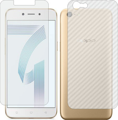 ZINGTEL Front and Back Screen Guard for OPPO A71 (Front Matte Finish & Back 3d Carbon Fiber)(Pack of 2)