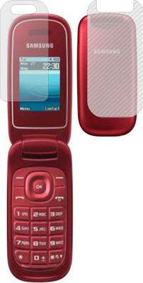ZINGTEL Front and Back Screen Guard for SAMSUNG E1270 (Front Matte Finish & Back 3d Carbon Fiber)(Pack of 2)