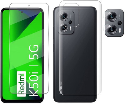 CaseTrendz Front and Back Screen Guard for Redmi K50i 5G With Camera Lens Protector guard(Pack of 1)