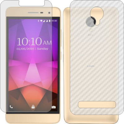 Mobling Front and Back Tempered Glass for LAVA X46(Pack of 2)
