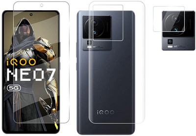 CaseTrendz Front and Back Screen Guard for Vivo iQOO Neo7 With Camera Lens Protector guard(Pack of 1)