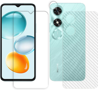 ARBAN Front and Back Screen Guard for Honor Play9C 5G Tempered Glass Screen Protector | Anti-Scratch | Edge to Edge Full Coverage | 9H Hardness (1 FRONT SCREEN GUARD + 1 BACK CARBON FIBER SKIN + 1 CAMERA LENS PROTECTOR)(Pack of 1) ARBAN Front and Back Screen Guard for Honor Play9C 5G Tempered Glass Screen Protector | Anti-Scratch | Edge to Edge Full Coverage | 9H Hardness (1 FRONT SCREEN GUARD + 1 BACK CARBON FIBER SKIN + 1 CAMERA LENS PROTECTOR)(Pack of 1)