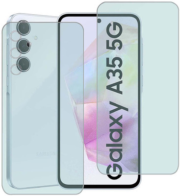 MOKPLZ Front and Back Screen Guard for Samsung Galaxy A35 5G(Pack of 3)