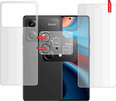 skrechtech Front and Back Screen Guard for POCO X6 Neo 5G, X6 Neo 5G, {Camera lens}(Pack of 3)