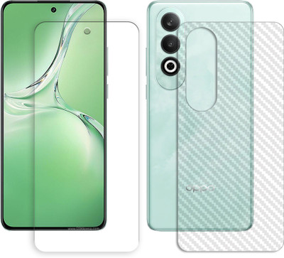 SOMTONE Front and Back Screen Guard for Oppo K12 5G (1 FRONT UNBREAKABLE TEMPERED WITH 1 BACK CARBON FIBER SKIN)(Pack of 1)