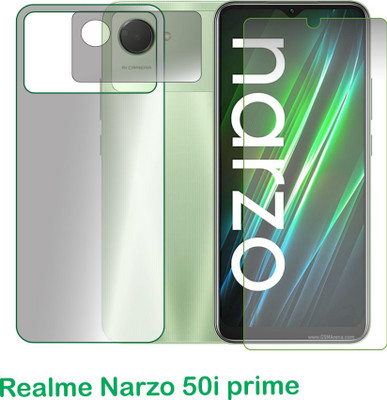 chakoor Front and Back Screen Guard for Realme Narzo 50i Prime(Pack of 3)