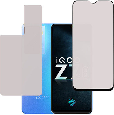 KARTRAY Front and Back Screen Guard for iQOO Z7s 5G, Matt(Pack of 2)