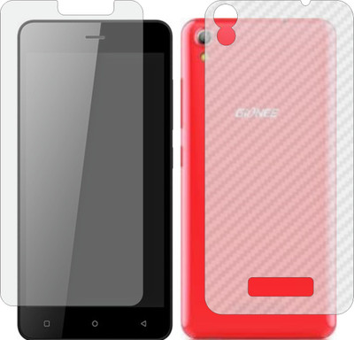 ZINGTEL Front and Back Screen Guard for GIONEE P5W (Front Matte Finish & Back 3d Carbon Fiber)(Pack of 2)