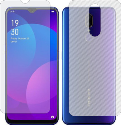 MOBART Front and Back Screen Guard for OPPO F11 (Front Matte Finish & Back 3d Carbon Fiber)(Pack of 2)