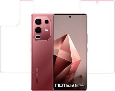 SPRITZEN Front and Back Screen Guard for Infinix Note 50s 5G+, Front Clear Back Clear(Pack of 2)