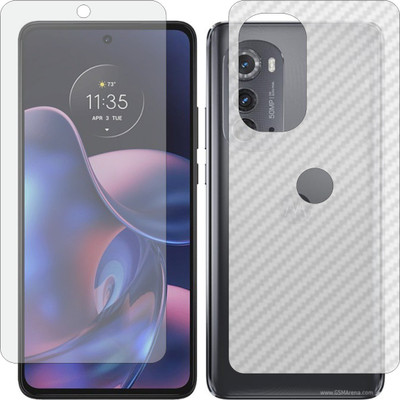 ZINGTEL Front and Back Screen Guard for MOTOROLA MOTO EDGE 2022 (Front Matte Finish & Back 3d Carbon Fiber)(Pack of 2)