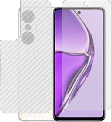 ZINGTEL Front and Back Screen Guard for INFINIX HOT 20S (Front Matte Finish & Back 3d Carbon Fiber)(Pack of 2)