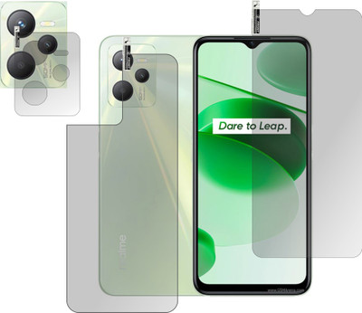 chakoor Front and Back Screen Guard for REALME C35(Pack of 3)