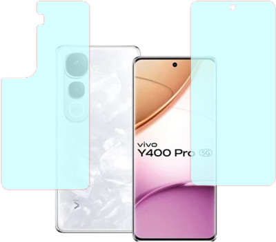 VAYUVAULT Front and Back Screen Guard for vivo Y400 Pro 5G, Front Screen Guard Matte finish, Back Screen Guard Matte finish(Pack of 2)