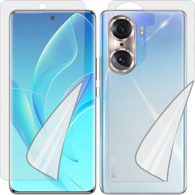 ZINGTEL Front and Back Screen Guard for HUAWEI HONOR 60 PRO 5G TNAAN00 (Edge To Edge TPU Covers Curved Edges)(Pack of 2)