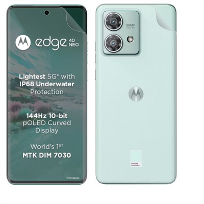 Vatsin Front and Back Screen Guard for Motorola EDGE40 Neo(Pack of 2)