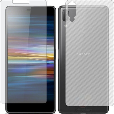 MOBART Front and Back Screen Guard for SONY XPERIA L3 (Front Matte Finish & Back 3d Carbon Fiber)(Pack of 2)
