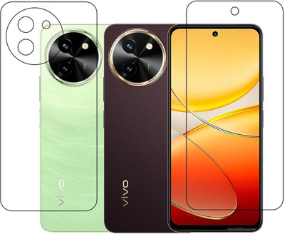 DVTECH Front and Back Screen Guard for vivo T3x 9H Crystal Clear(Pack of 1)