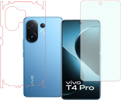 KARTRAY Front and Back Screen Guard for Vivo T4 Pro 5G, Front Matte Back Clear(Pack of 2)