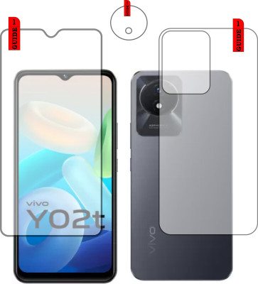 Zoku Protection Front and Back Tempered Glass for Vivo Y02t(Pack of 2)