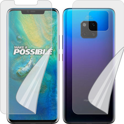 ZINGTEL Front and Back Tempered Glass for Huawei Mate 20 Pro (Edge To Edge TPU, Full Coverage)(Pack of 1)