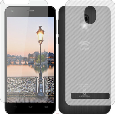 Mobling Front and Back Screen Guard for SWIPE KONNECT 5.1 ECO (Front 9H Hardness Matte & Carbon Fiber Skin for Back)(Pack of 2)