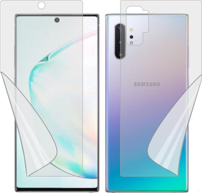 MOBART Front and Back Tempered Glass for SAMSUNG NOTE 10 PLUS (Edge To Edge TPU Full Coverage)(Pack of 1)