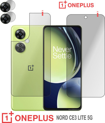 PONDRIK Front and Back Screen Guard for OnePlus Nord CE 3 Lite 5G(Pack of 3)