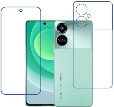 DVTECH Front and Back Screen Guard for 9H Tecno Camon 19 Pro 5G(Pack of 1)