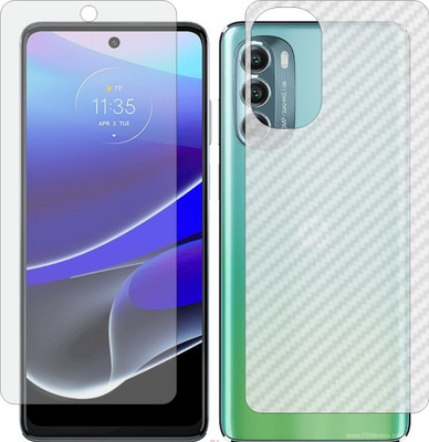 Mobling Front and Back Screen Guard for MOTOROLA MOTO G STYLUS 5G 2022 (Front 9H Hardness Matte & Carbon Fiber Skin for Back)(Pack of 2)