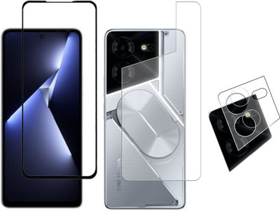 FINCH Front and Back Screen Guard for TECNO POVA 5 PRO(Pack of 3)