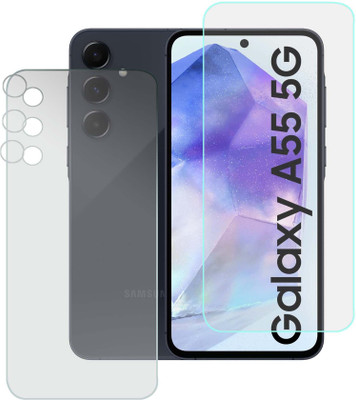 MOKPLZ Front and Back Screen Guard for SAMSUNG GALAXY A55 5G(Pack of 1)