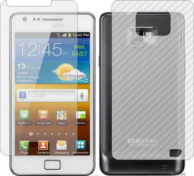 Mobling Front and Back Screen Guard for SAMSUNG GALAXY S2 (Front 9H Hardness Matte & Carbon Fiber Skin for Back)(Pack of 2)