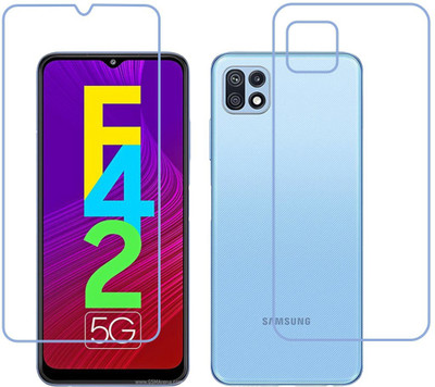 DVMART Front and Back Screen Guard for 9H Crystal Clear Front And TPU Back Samsung Galaxy F42 5G(Pack of 1)