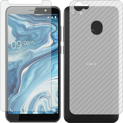 ZINGTEL Front and Back Screen Guard for XOLO ERA 5X (Front Matte Finish & Back 3d Carbon Fiber)(Pack of 2)
