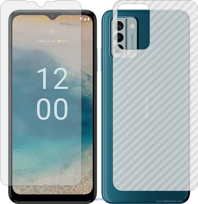 TELTREK Front and Back Screen Guard for NOKIA G22 (Front Matte Finish & Back 3d Carbon Fiber)(Pack of 2)