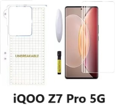 ASVALBUY Front and Back Screen Guard for Vivo iQOO Z7 Pro 5G, iQOO Z7 Pro 5G(Pack of 1)