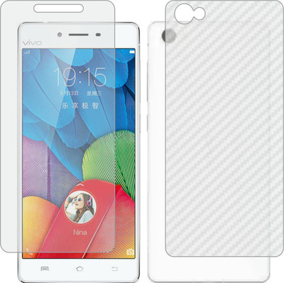 MOBART Front and Back Screen Guard for VIVO X5 PRO TELECOM (Front Matte Finish & Back 3d Carbon Fiber)(Pack of 2)