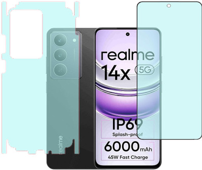 KARTRAY Front and Back Screen Guard for Realme 14x 5G(Pack of 2)