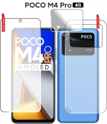 chakoor Front and Back Screen Guard for POCO M4 PRO 4G(Pack of 3)