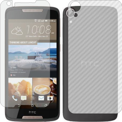 ZINGTEL Front and Back Screen Guard for HTC DESIRE 828 DUAL SIM (Front Matte Finish & Back 3d Carbon Fiber)(Pack of 2)