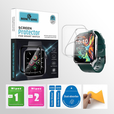 SOMTONE Front and Back Screen Guard for Fire-Boltt Tornado Smartwatch 2 PROTECTOR + 2 WIPES + 2 DUST REMOVAL STICKER + 1 WIPER(Pack of 2) SOMTONE Front and Back Screen Guard for Fire-Boltt Tornado Smartwatch 2 PROTECTOR + 2 WIPES + 2 DUST REMOVAL STICKER + 1 WIPER(Pack of 2)