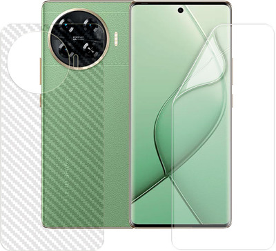 SOMTONE Front and Back Screen Guard for Tecno Spark 20 Pro Plus 5G (1 HYDROGEL SCREEN PROTECTOR WITH 1 CARBON FIBER SKIN)(Pack of 1)