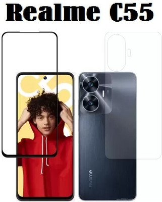 ASVALBUY Front and Back Screen Guard for realme C55(Pack of 1)