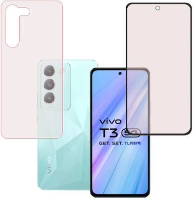 SPRITZEN Front and Back Screen Guard for Vivo T3 5G, Matte(Pack of 2)