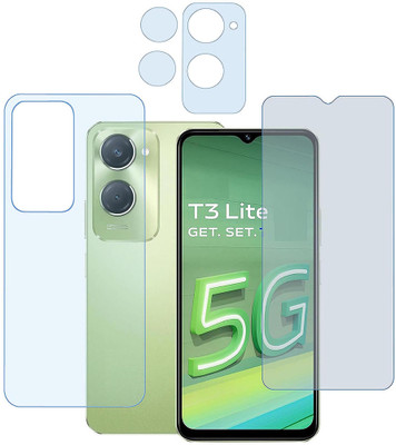 MOKPLZ Front and Back Screen Guard for VIVO T3 LITE 5G(Pack of 3)