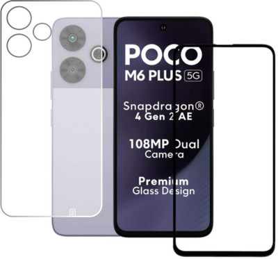 ICROMECK Front and Back Screen Guard for Poco M6 Plus 5G, Xiaomi Poco M6Plus 5G, M6 Plus 5G, Poco M6 Plus 5G(Pack of 3)