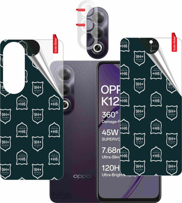 skrechtech Front and Back Screen Guard for OPPO K12x 5g, OPPO K12x, {Camera lens}(Pack of 3)